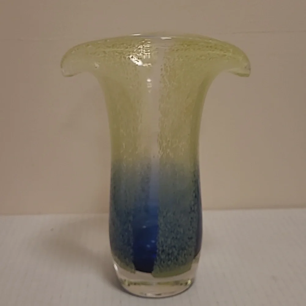 Murano Style Art Glass Vase